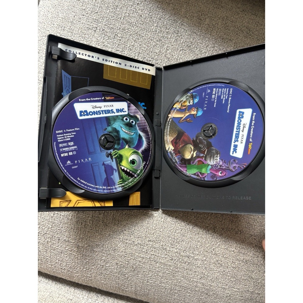 Disney/Pixar Monsters University Blu-ray/DVD + Monsters, Inc. Collector's DVD - Picture 8 of 9